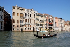 Venedig Gondel fahren Canal Grande